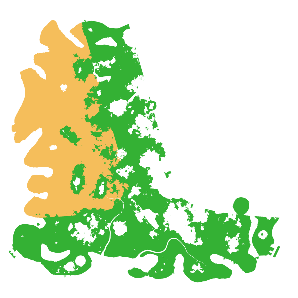 Biome Rust Map: Procedural Map, Size: 5000, Seed: 1376176252