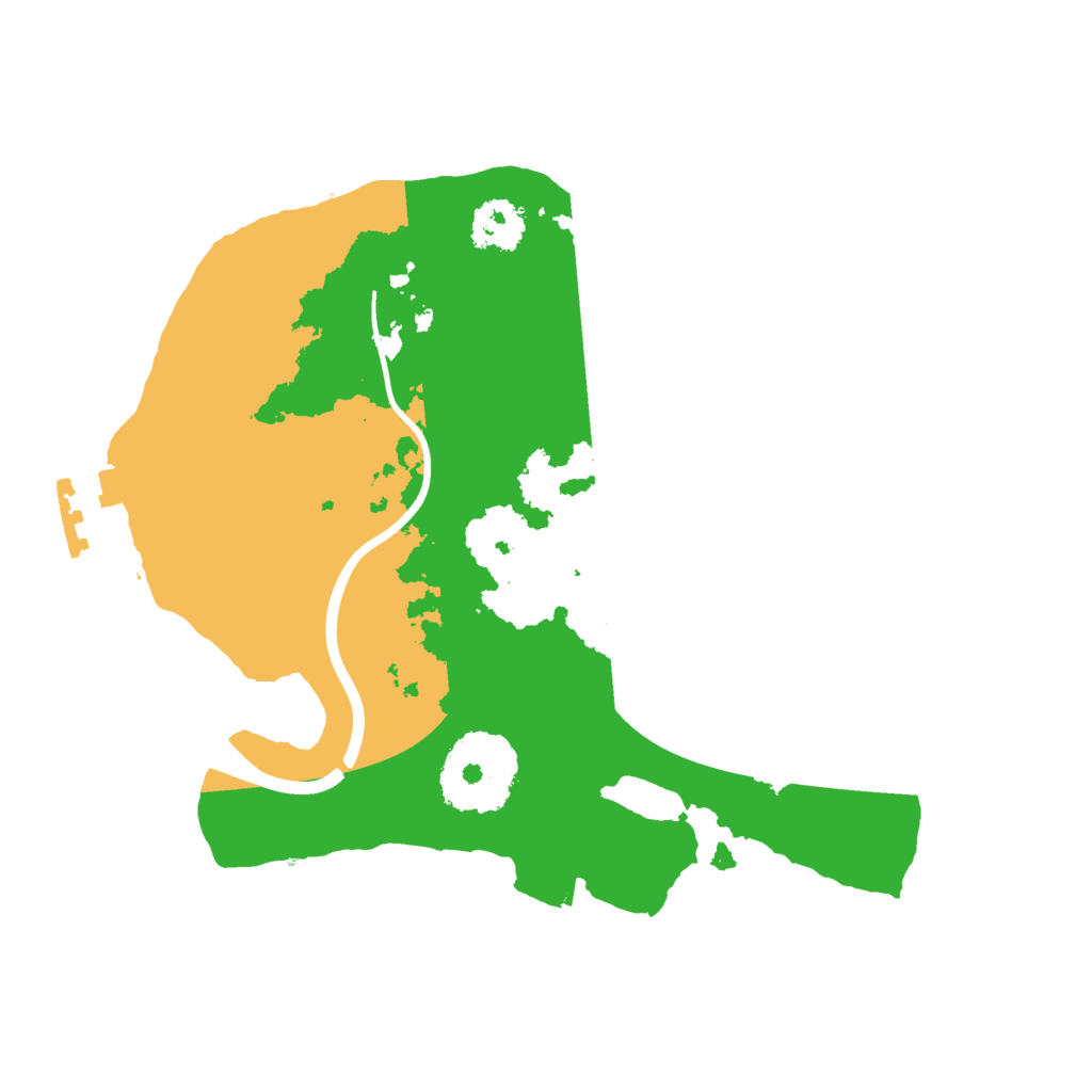 Biome Rust Map: Procedural Map, Size: 2100, Seed: 3251