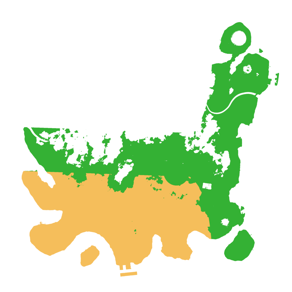 Biome Rust Map: Procedural Map, Size: 3500, Seed: 392421105