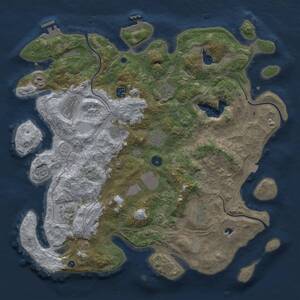 Thumbnail Rust Map: Procedural Map, Size: 4250, Seed: 475183435, 16 Monuments