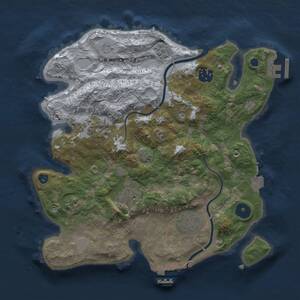 Thumbnail Rust Map: Procedural Map, Size: 3000, Seed: 1431086044, 11 Monuments