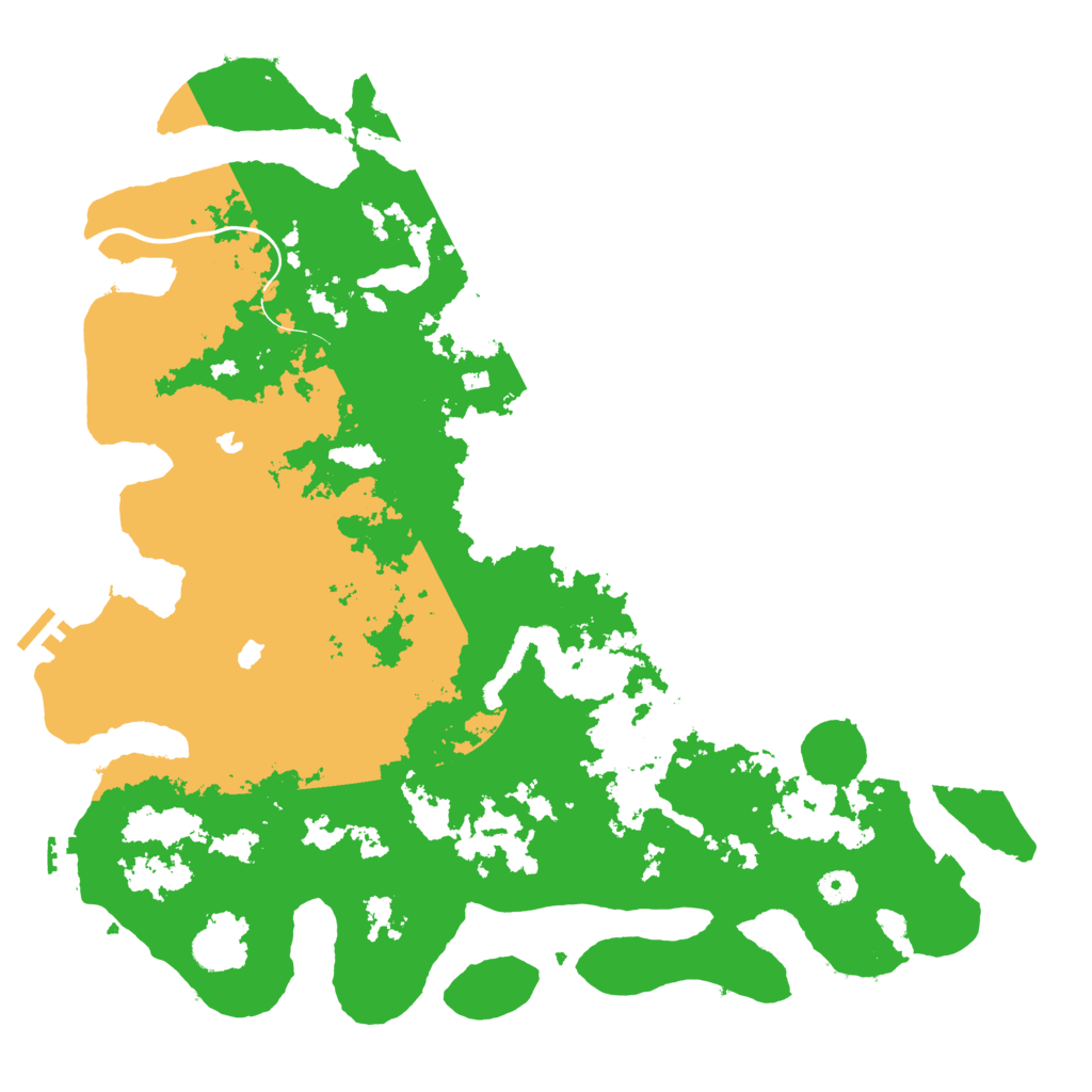 Biome Rust Map: Procedural Map, Size: 4500, Seed: 74212618