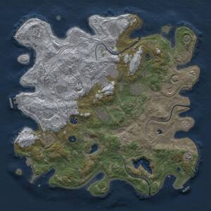 Thumbnail Rust Map: Procedural Map, Size: 4250, Seed: 2072514675, 17 Monuments