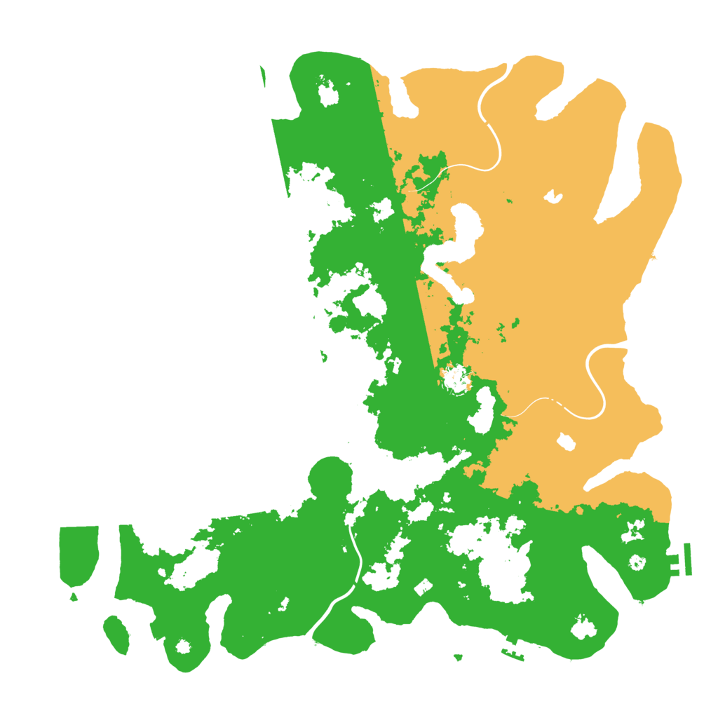 Biome Rust Map: Procedural Map, Size: 4500, Seed: 345