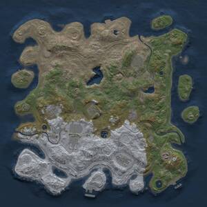 Thumbnail Rust Map: Procedural Map, Size: 4250, Seed: 253498012, 17 Monuments