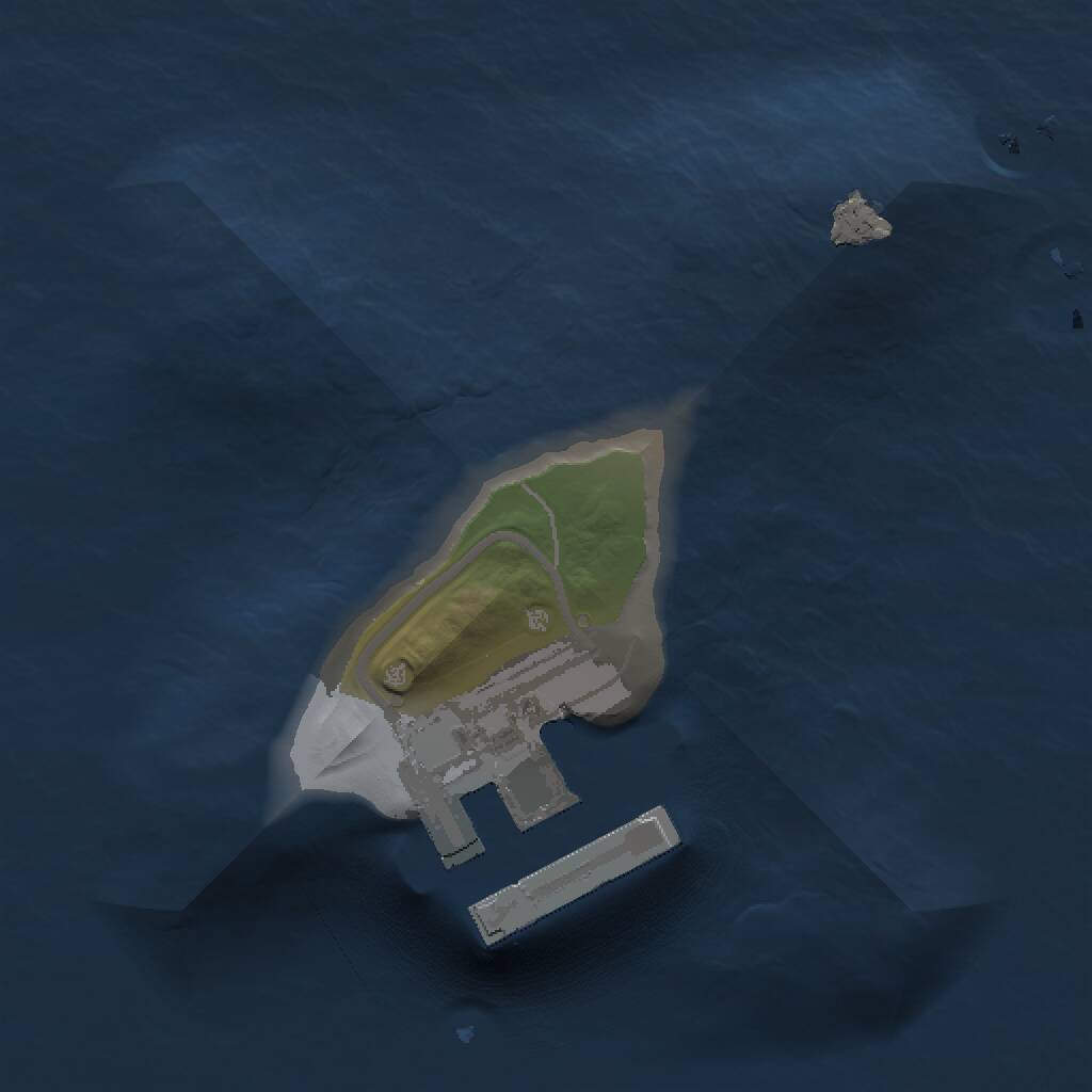 Rust Map: Procedural Map, Size: 1000, Seed: 1111709561, 2 Monuments