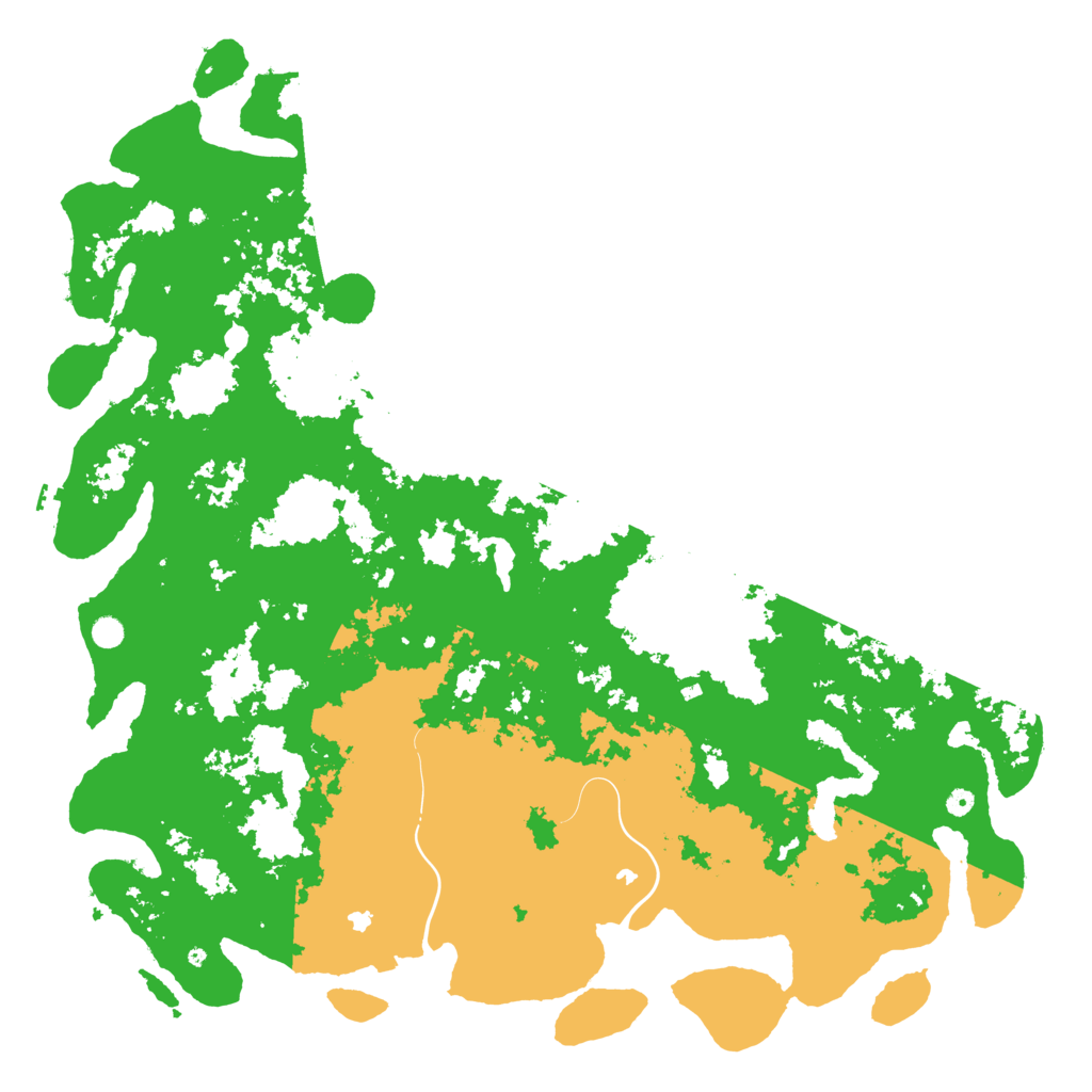 Biome Rust Map: Procedural Map, Size: 6000, Seed: 65122821