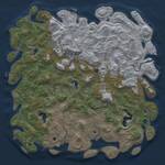Thumbnail Rust Map: Procedural Map, Size: 6000, Seed: 65122821, 17 Monuments