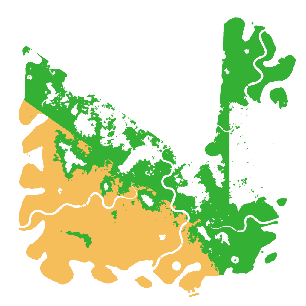 Biome Rust Map: Procedural Map, Size: 6000, Seed: 6550