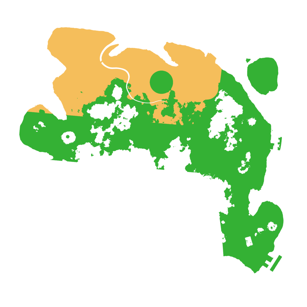 Biome Rust Map: Procedural Map, Size: 3500, Seed: 472844130