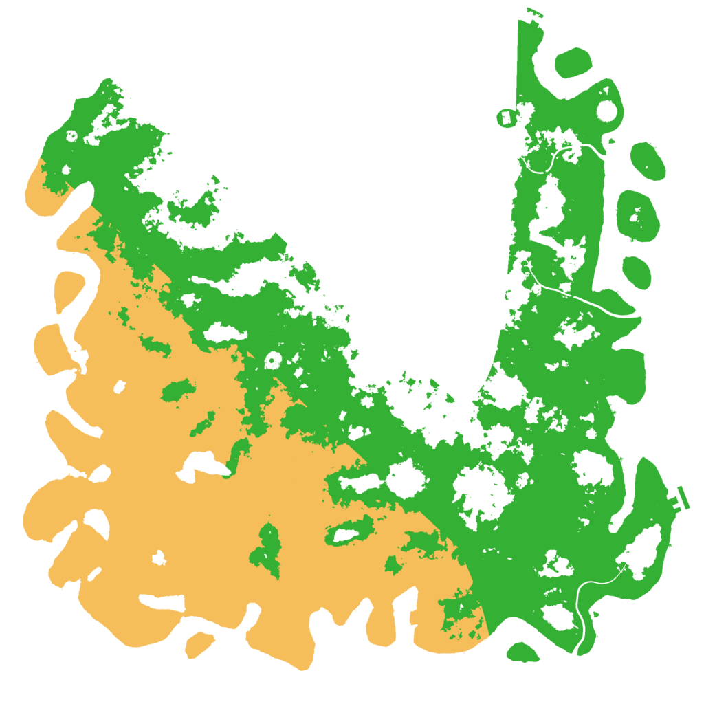 Biome Rust Map: Procedural Map, Size: 6000, Seed: 1987938531