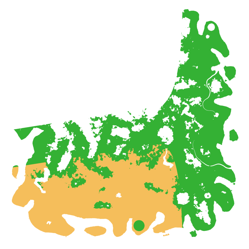 Biome Rust Map: Procedural Map, Size: 6000, Seed: 5563439