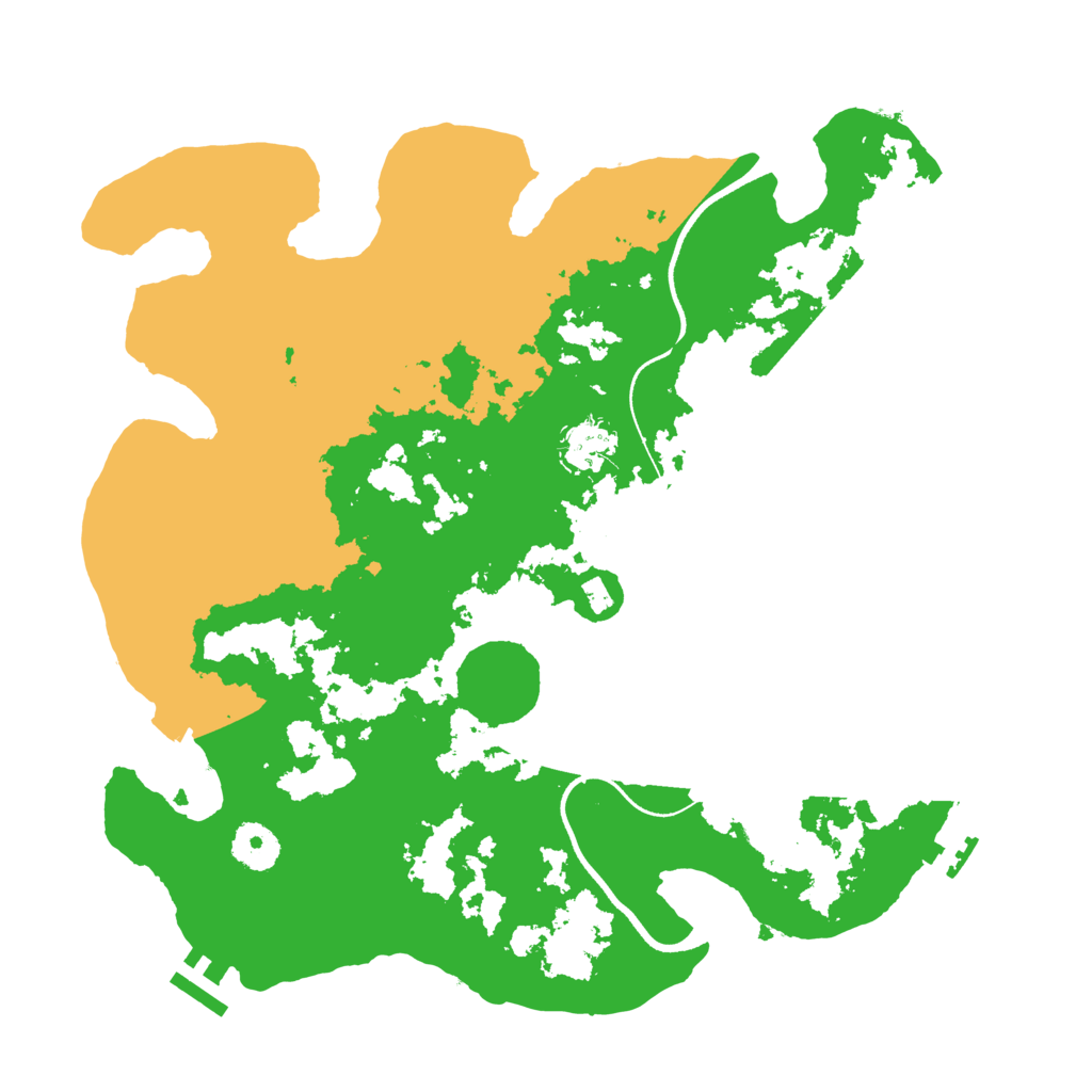 Biome Rust Map: Procedural Map, Size: 3500, Seed: 2140077515