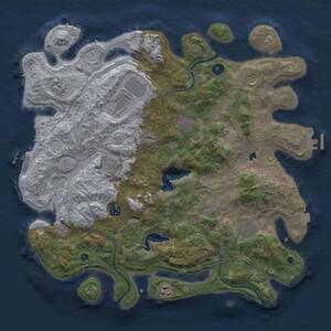 Thumbnail Rust Map: Procedural Map, Size: 4250, Seed: 109566832, 16 Monuments