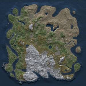 Thumbnail Rust Map: Procedural Map, Size: 4250, Seed: 1451065878, 17 Monuments