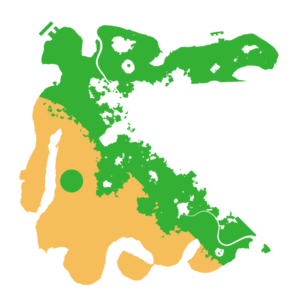 Biome Rust Map: Procedural Map, Size: 3500, Seed: 366018058