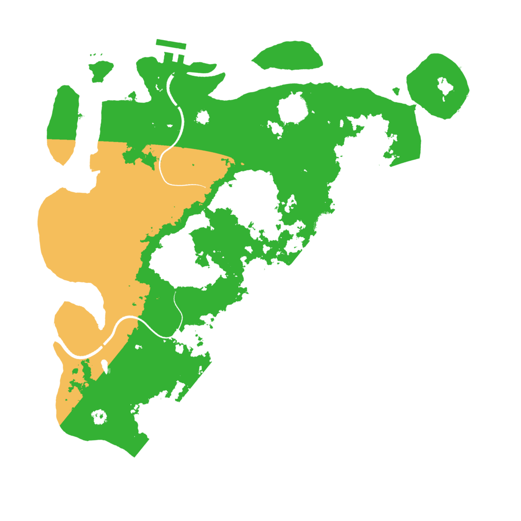 Biome Rust Map: Procedural Map, Size: 3500, Seed: 306295865