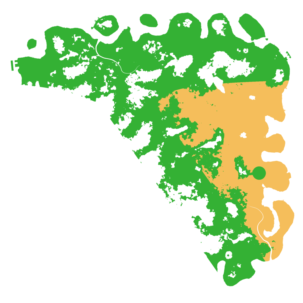 Biome Rust Map: Procedural Map, Size: 6000, Seed: 699444332