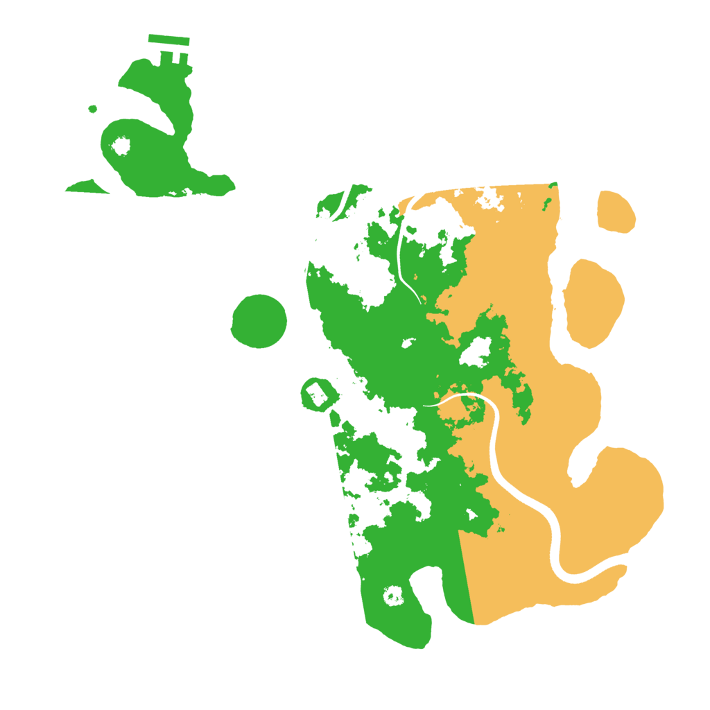 Biome Rust Map: Procedural Map, Size: 3500, Seed: 155167681