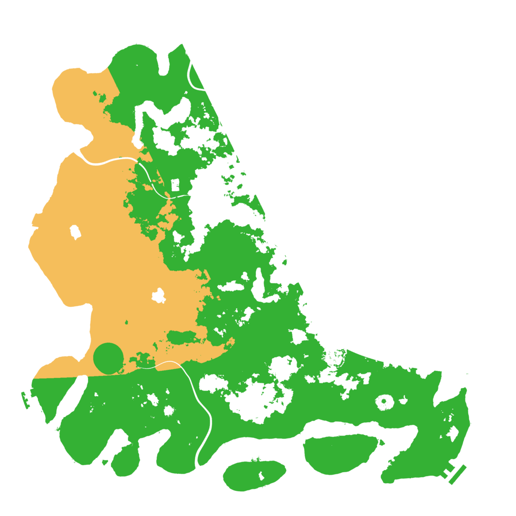 Biome Rust Map: Procedural Map, Size: 4500, Seed: 1928578245