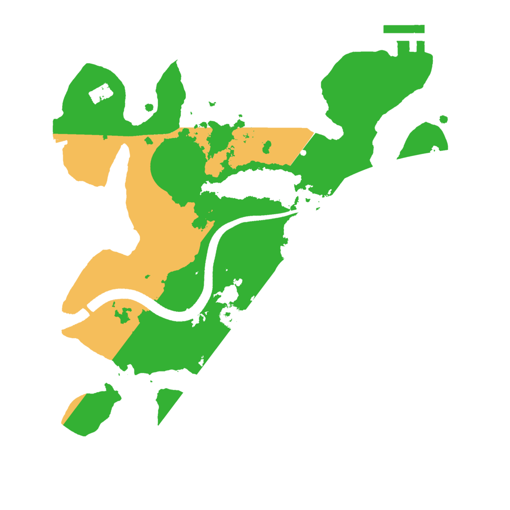 Biome Rust Map: Procedural Map, Size: 2500, Seed: 724443898