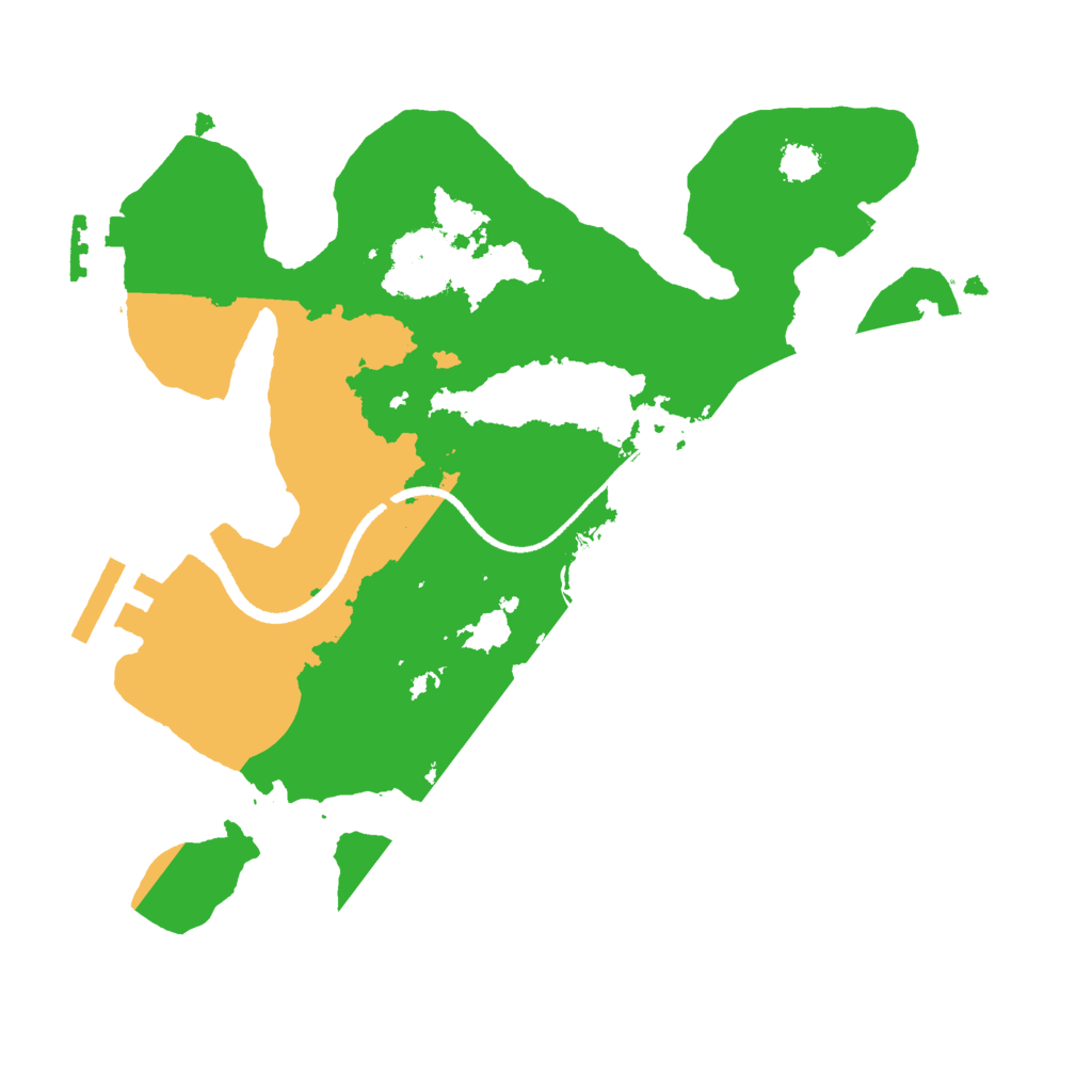 Biome Rust Map: Procedural Map, Size: 2500, Seed: 724443898