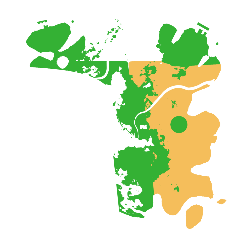 Biome Rust Map: Procedural Map, Size: 3800, Seed: 6421907