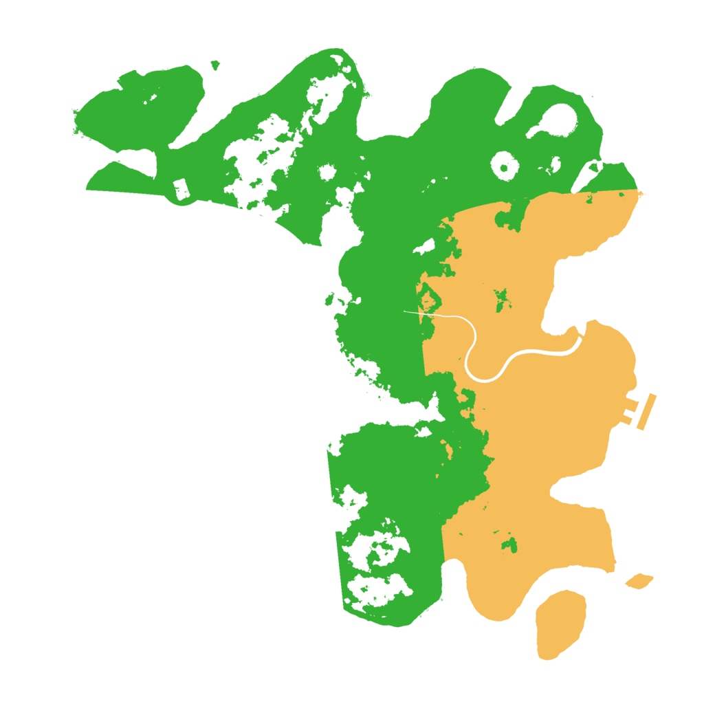 Biome Rust Map: Procedural Map, Size: 3800, Seed: 6421907