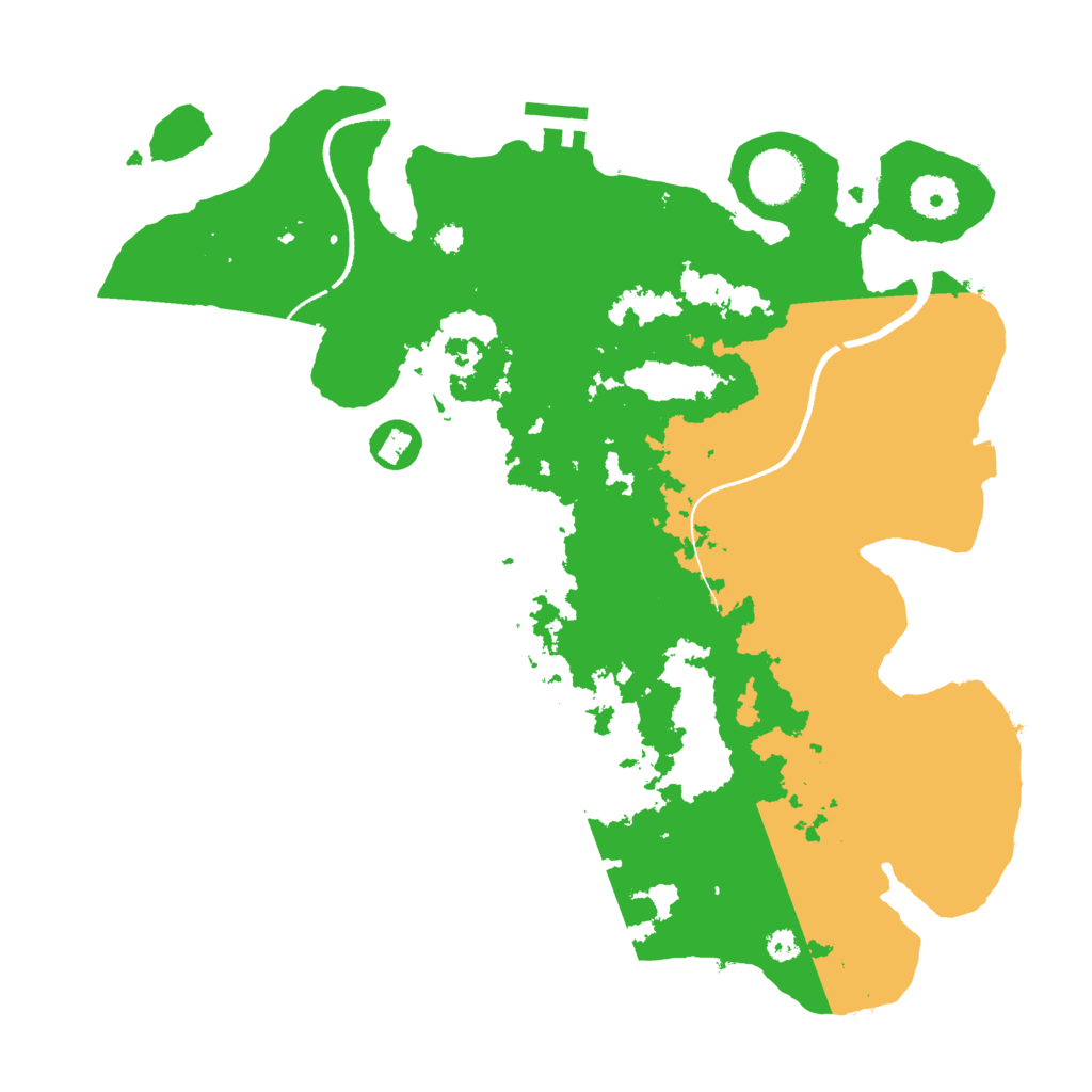 Biome Rust Map: Procedural Map, Size: 3500, Seed: 954091472