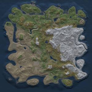 Thumbnail Rust Map: Procedural Map, Size: 4500, Seed: 817059380, 15 Monuments