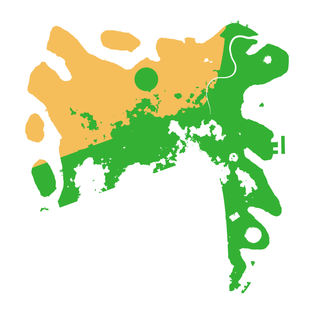 Biome Rust Map: Procedural Map, Size: 3500, Seed: 336711789