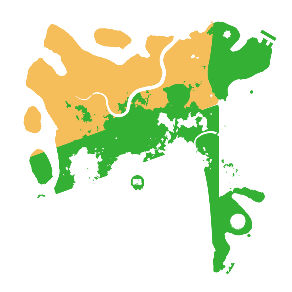 Biome Rust Map: Procedural Map, Size: 3500, Seed: 336711789