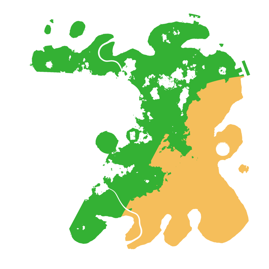 Biome Rust Map: Procedural Map, Size: 3500, Seed: 2021923157