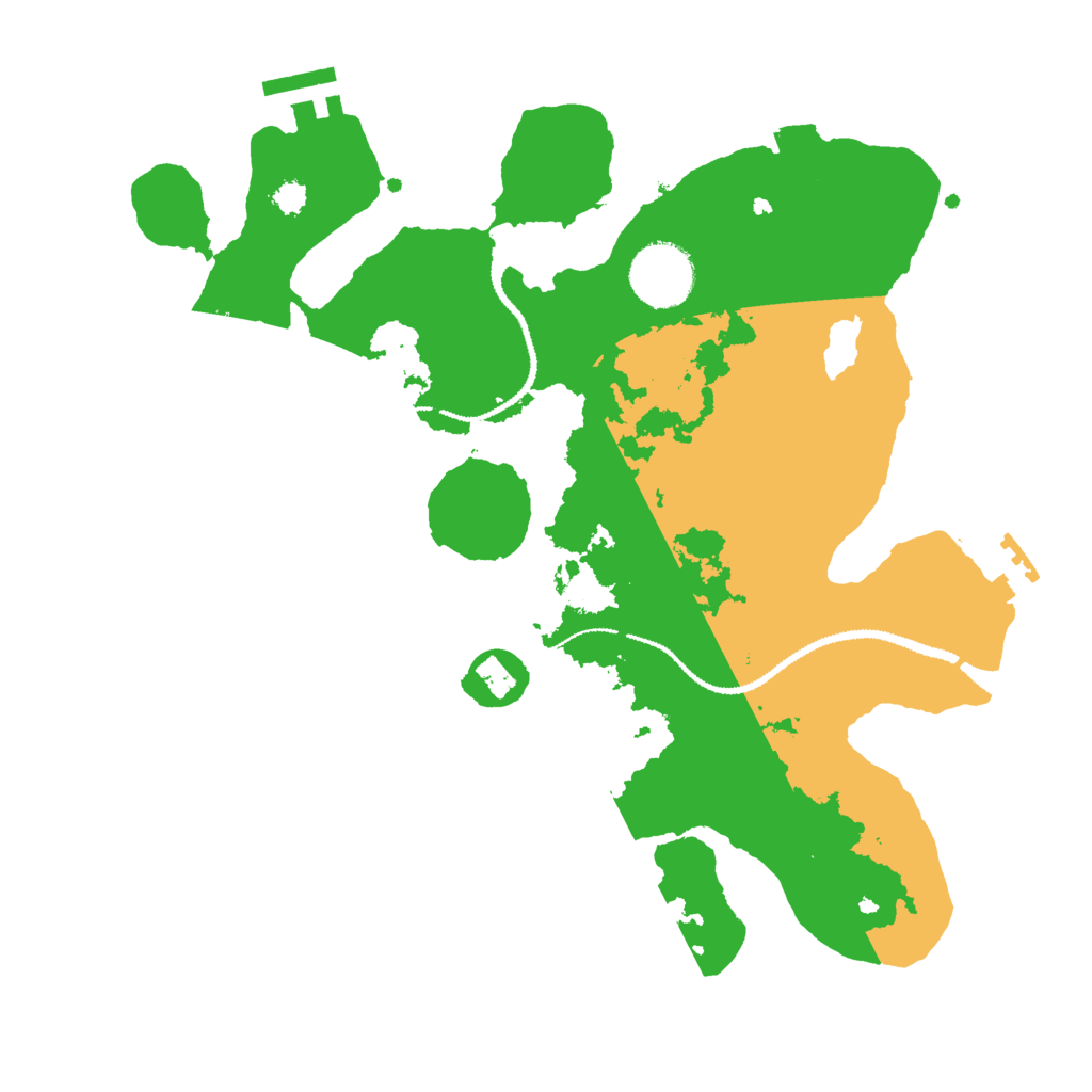 Biome Rust Map: Procedural Map, Size: 3000, Seed: 16262