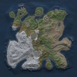 Thumbnail Rust Map: Procedural Map, Size: 3000, Seed: 16262, 10 Monuments