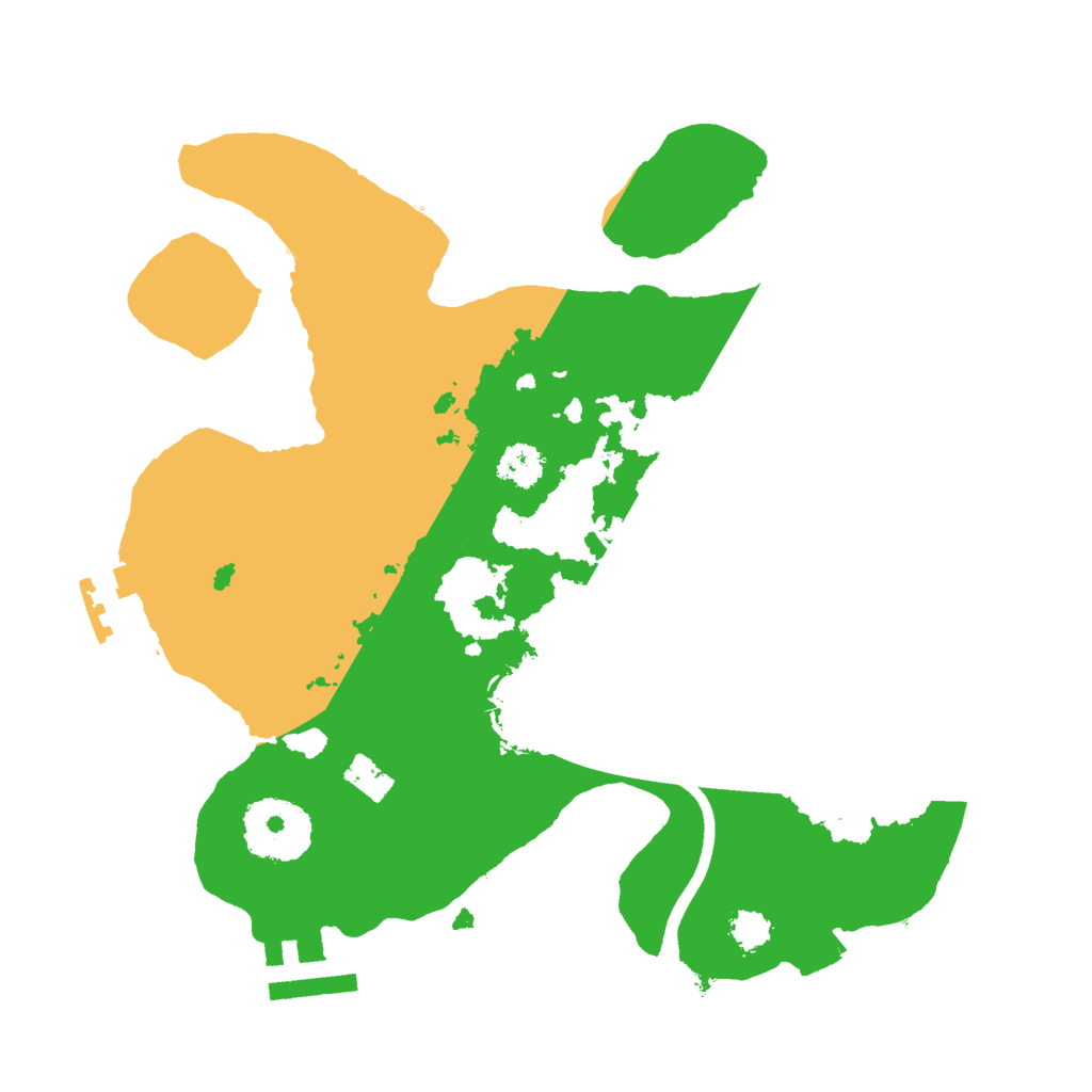 Biome Rust Map: Procedural Map, Size: 2500, Seed: 234245