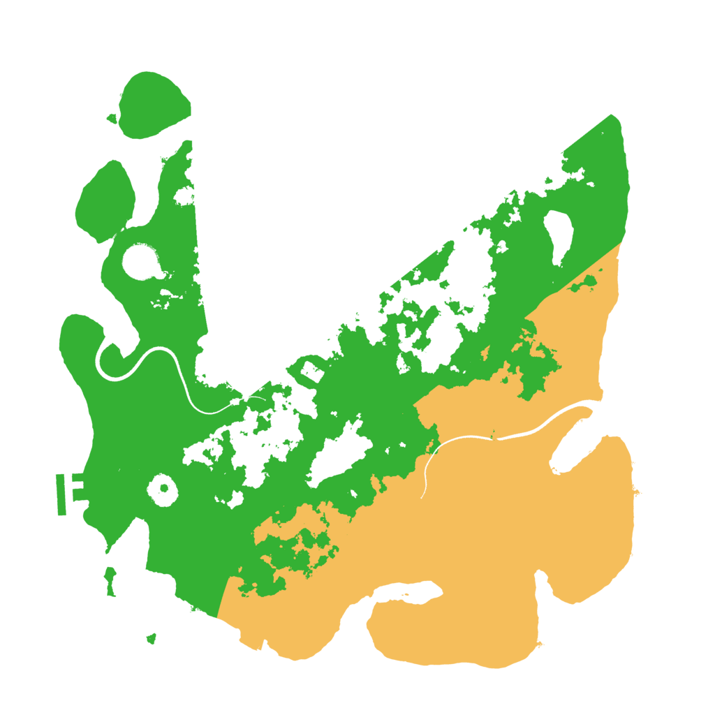 Biome Rust Map: Procedural Map, Size: 3500, Seed: 1258099