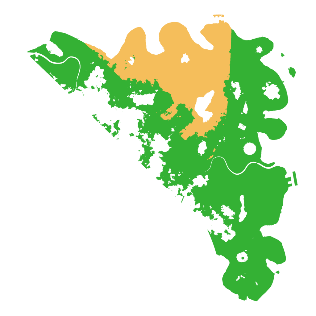 Biome Rust Map: Procedural Map, Size: 4500, Seed: 64213578