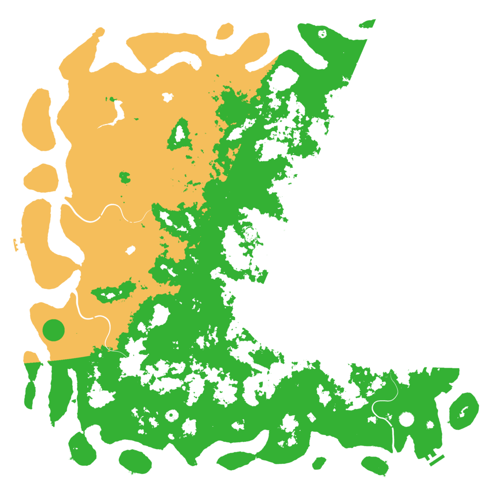 Biome Rust Map: Procedural Map, Size: 6000, Seed: 1876745952