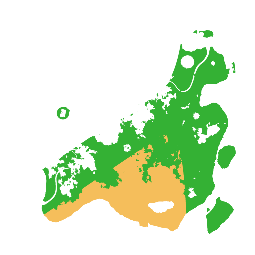 Biome Rust Map: Procedural Map, Size: 3500, Seed: 727850003