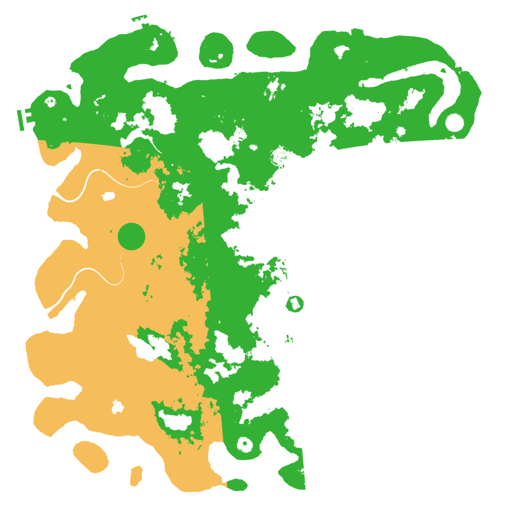 Biome Rust Map: Procedural Map, Size: 5000, Seed: 61495476