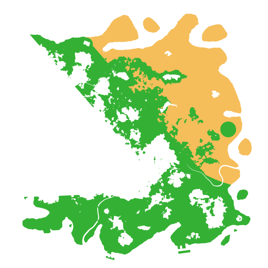 Biome Rust Map: Procedural Map, Size: 4500, Seed: 958617978