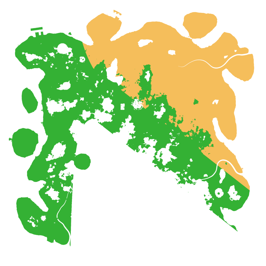 Biome Rust Map: Procedural Map, Size: 4500, Seed: 29014655