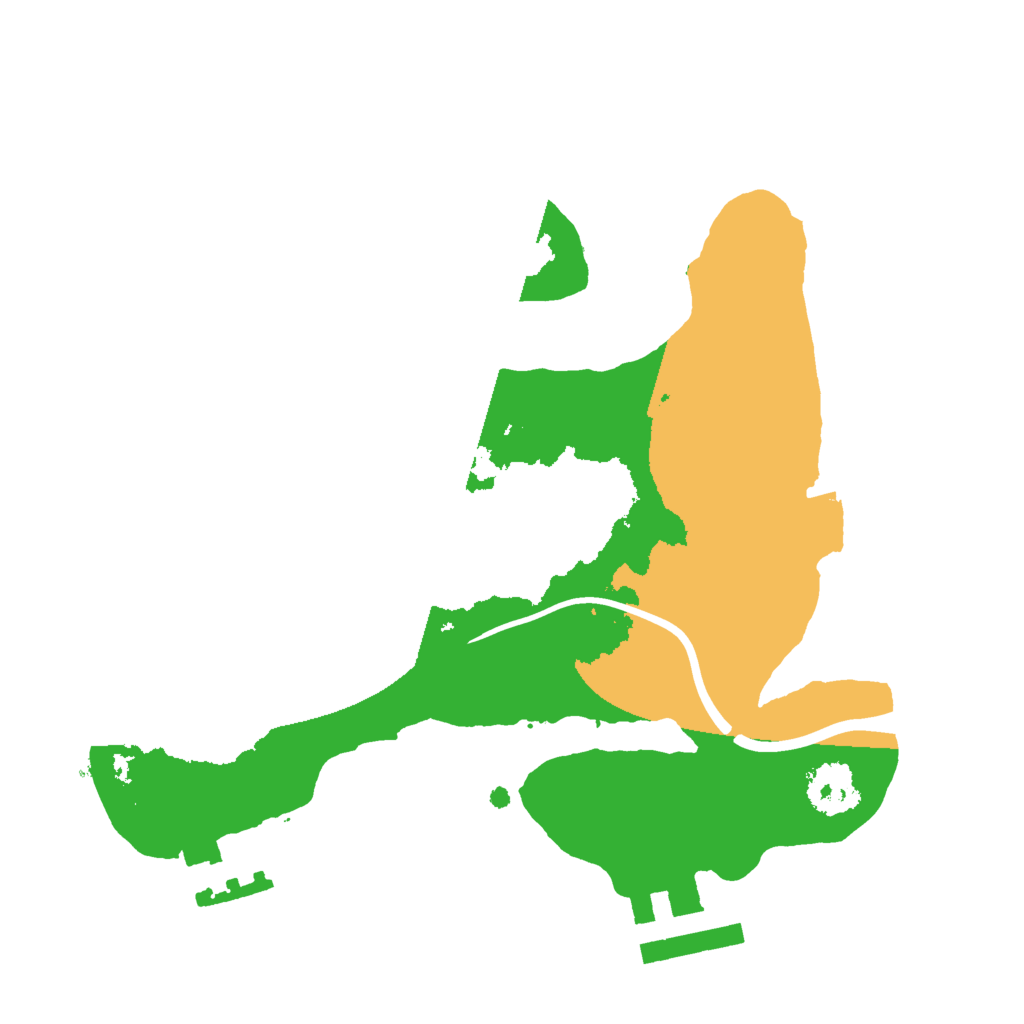 Biome Rust Map: Procedural Map, Size: 2000, Seed: 1833241149