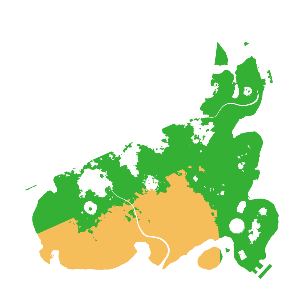 Biome Rust Map: Procedural Map, Size: 3500, Seed: 1462564105