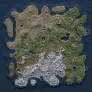 Thumbnail Rust Map: Procedural Map, Size: 4250, Seed: 1902879063, 15 Monuments