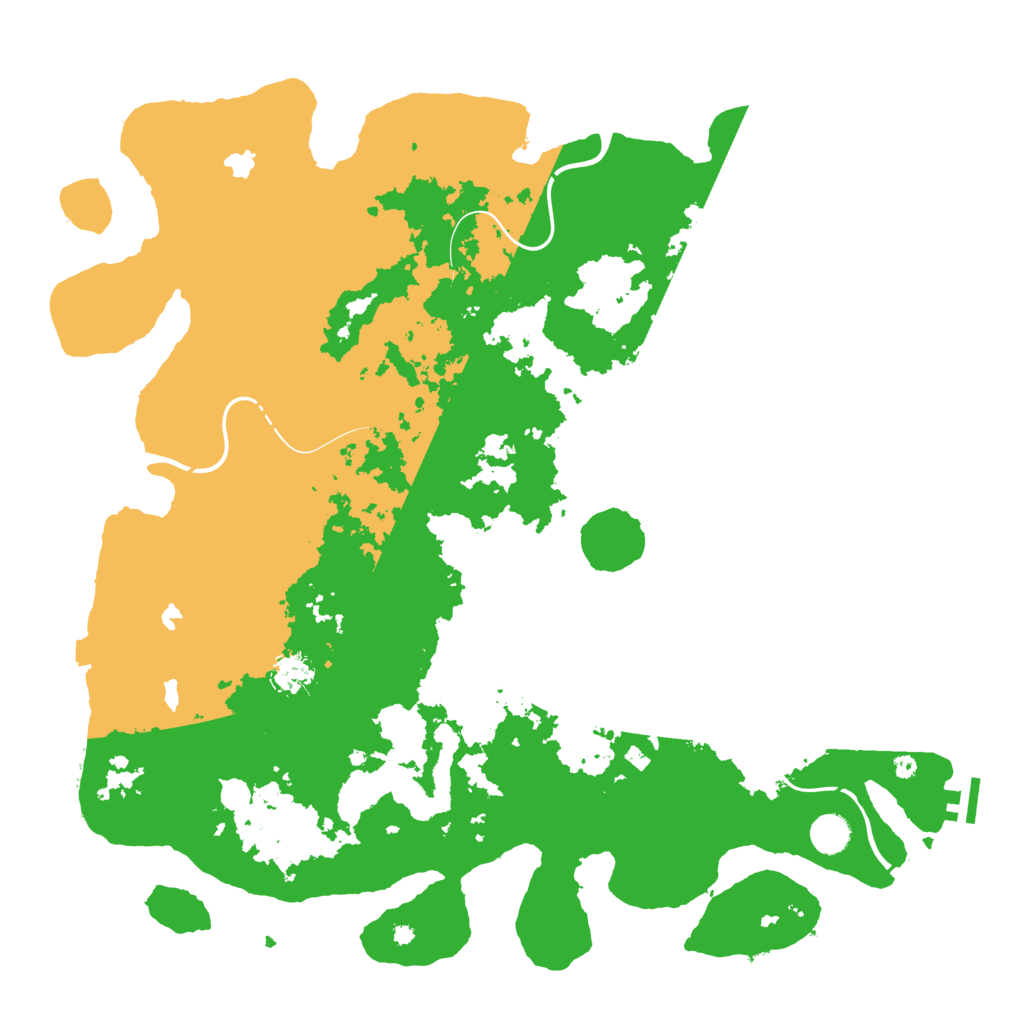 Biome Rust Map: Procedural Map, Size: 4500, Seed: 606855922