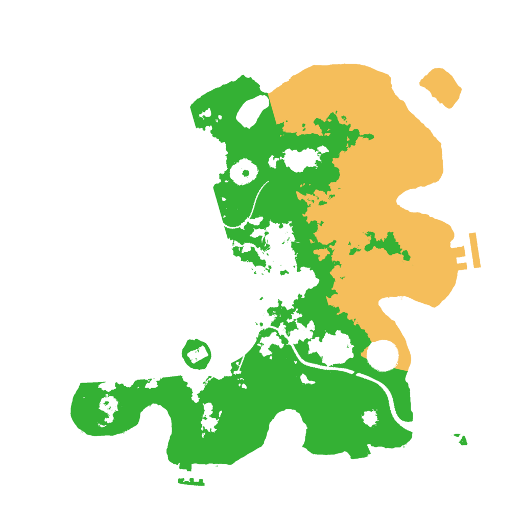 Biome Rust Map: Procedural Map, Size: 3000, Seed: 545738733