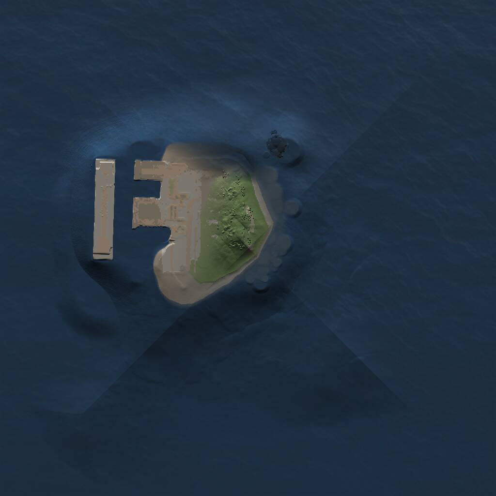 Rust Map: Procedural Map, Size: 1000, Seed: 951576502, 2 Monuments