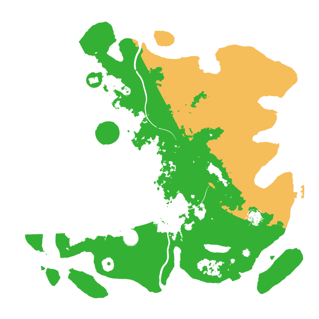 Biome Rust Map: Procedural Map, Size: 3700, Seed: 760937263